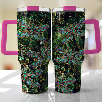 Shineful Tumbler Beautiful Dragonflies