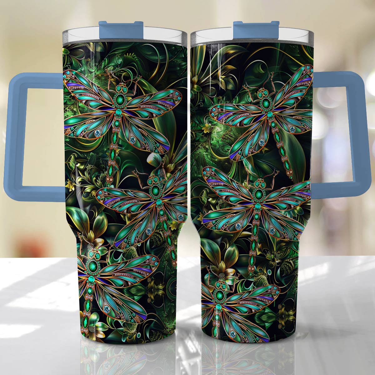 Shineful Tumbler Beautiful Dragonflies