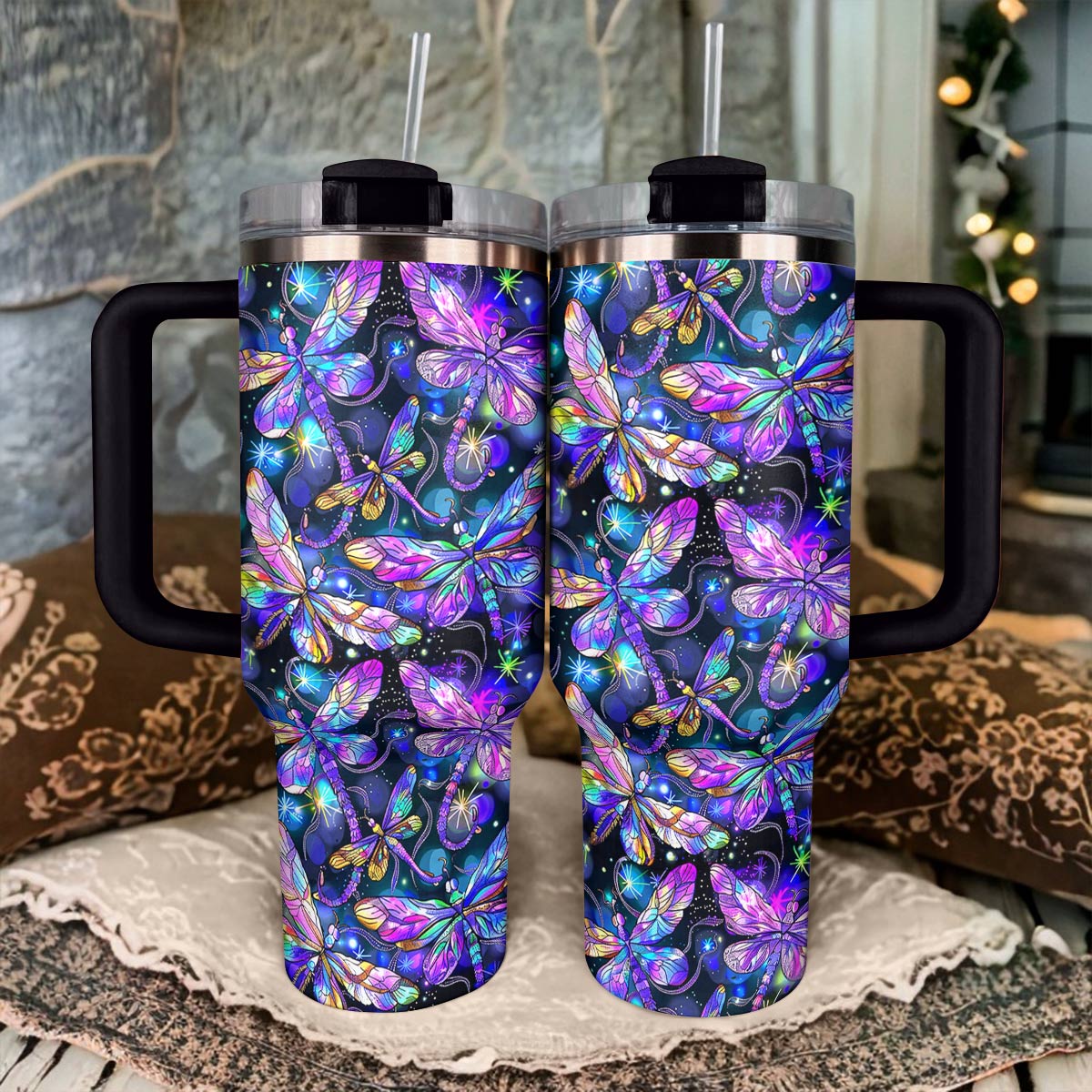 Shineful Tumbler Breathtaking Dragonflies