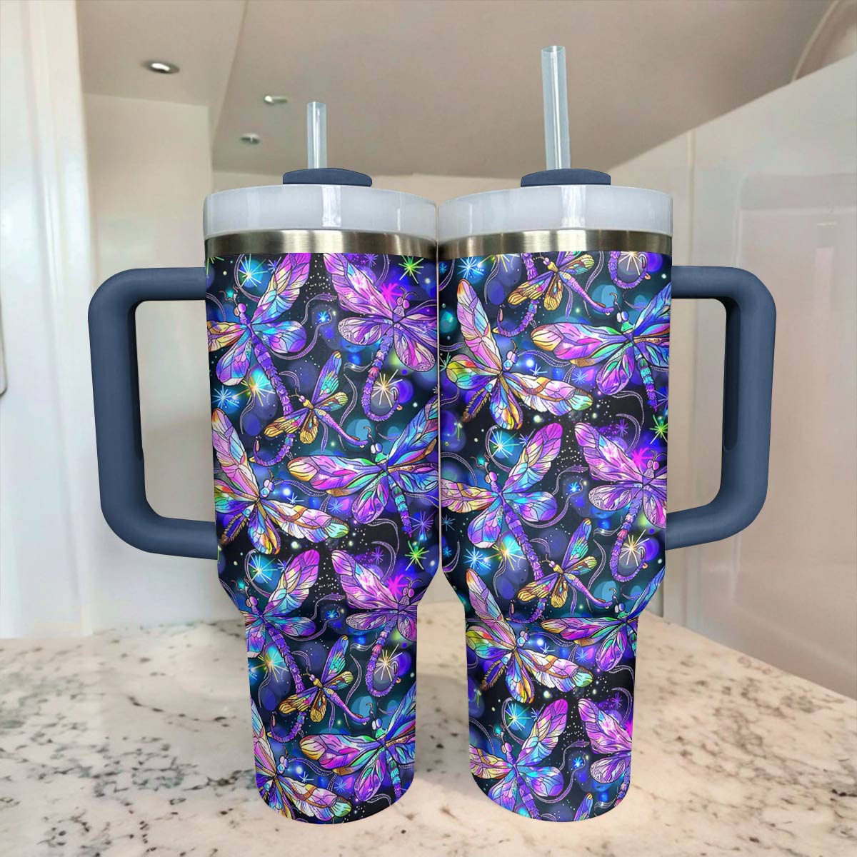 Shineful Tumbler Breathtaking Dragonflies