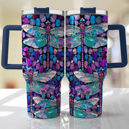 Shineful Tumbler Magical Dragonflies And Gravels