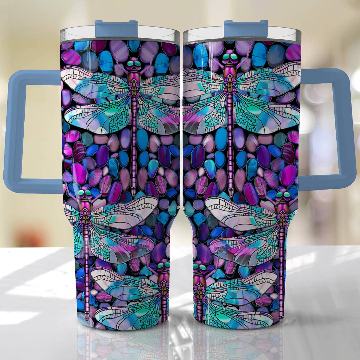 Shineful Tumbler Magical Dragonflies And Gravels