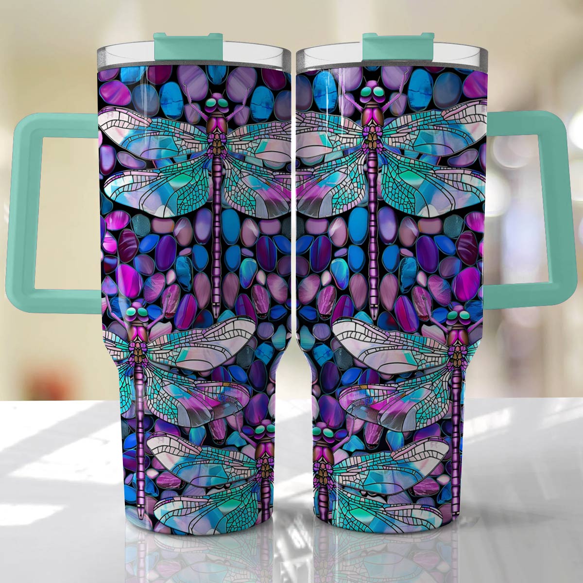 Shineful Tumbler Magical Dragonflies And Gravels
