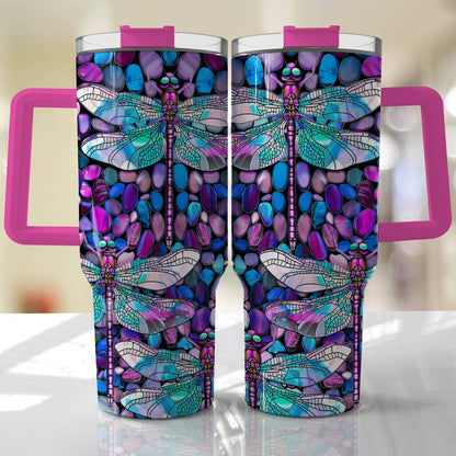 Shineful Tumbler Magical Dragonflies And Gravels