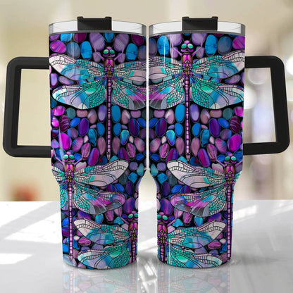 Shineful Tumbler Magical Dragonflies And Gravels