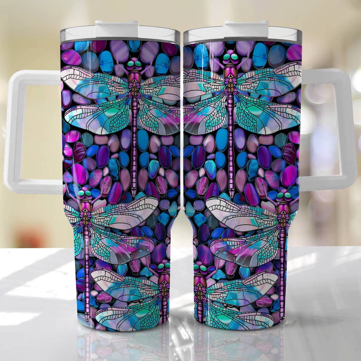 Shineful Tumbler Magical Dragonflies And Gravels