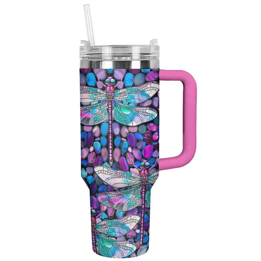 Shineful Tumbler Magical Dragonflies And Gravels