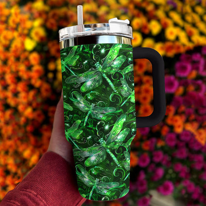 Shineful Tumbler Mesmerizing Dragonflies