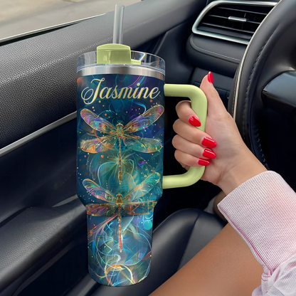 Shineful Tumbler Personalized Enchanted Dragonfly