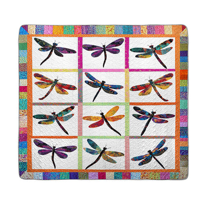 Shineful All Season Quilt 3-Piece Set Rainbow Flight Quilt