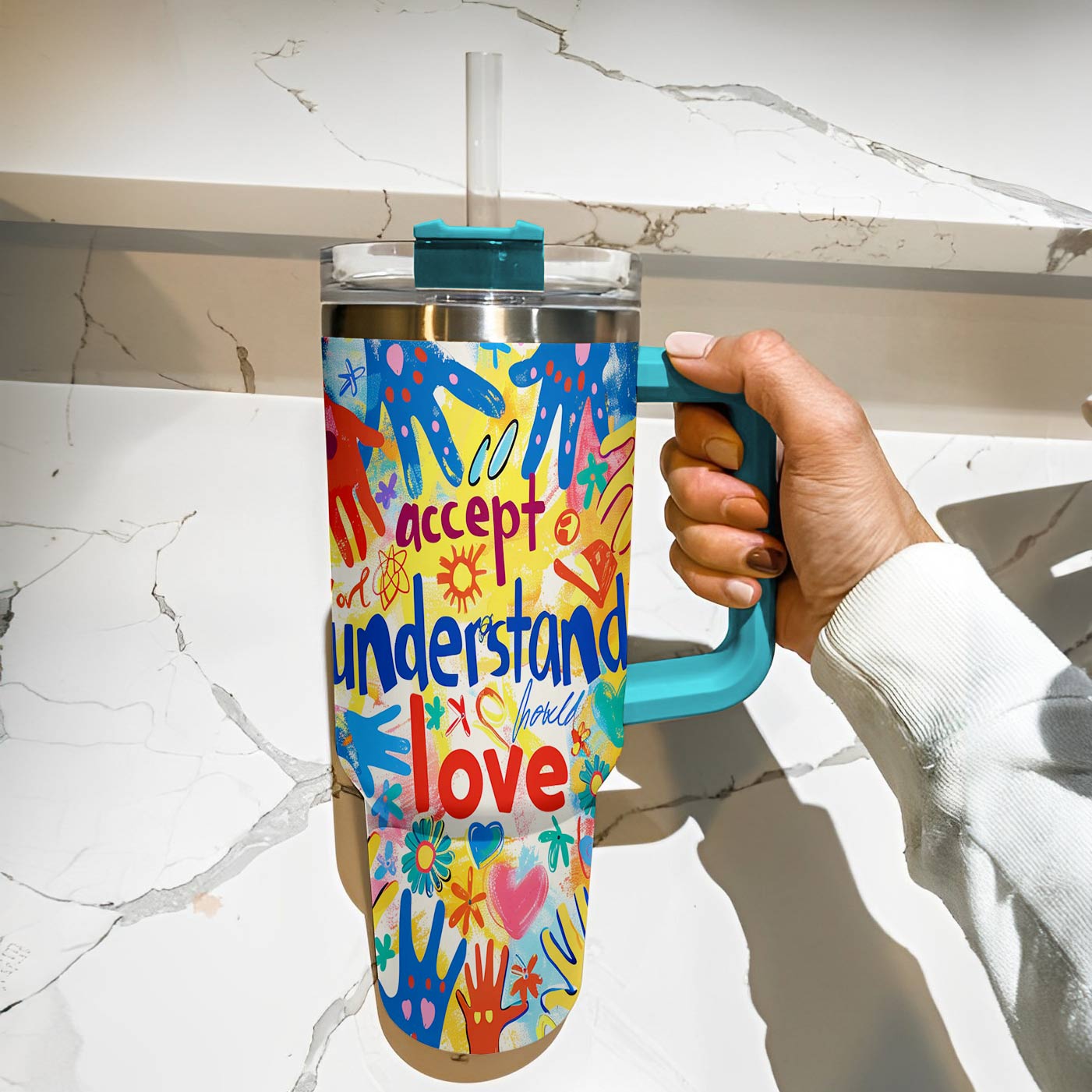 Shineful Tumbler Autism Accepct Love Sunshine
