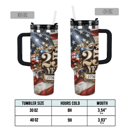 Shineful Tumbler Patriotic 250 Years Freedom