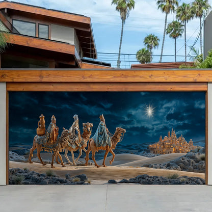 Shineful Garage Door Banner Decoration Star of Bethlehem Epiphany
