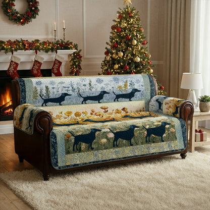 Shineful Sofa Cover Set Dachshund Meadow Quilt