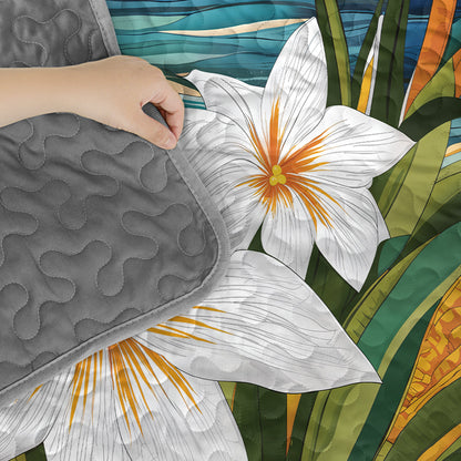 Shineful Quilt 3-Piece Set Island Lily