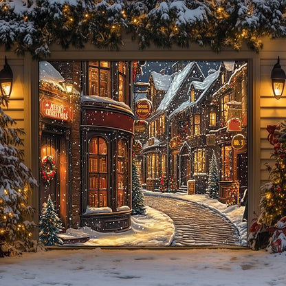 Shineful Garage Door Banner Decoration Literary Lane