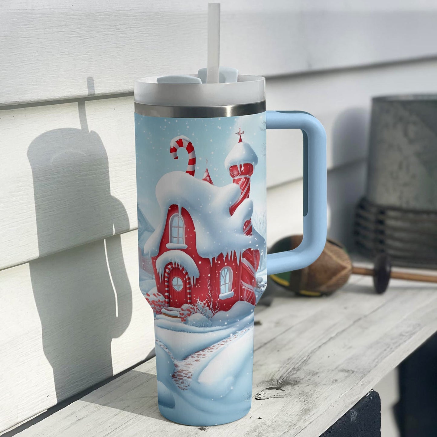 Shineful Tumbler Christmas Candy House