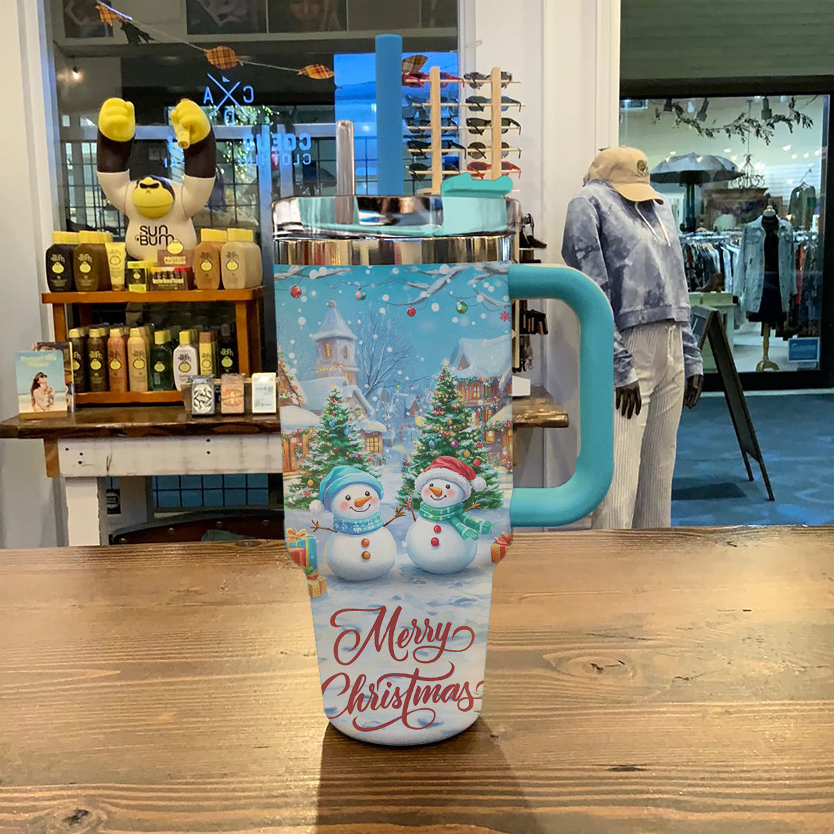 Shineful Tumbler Merry Christmas Snowman