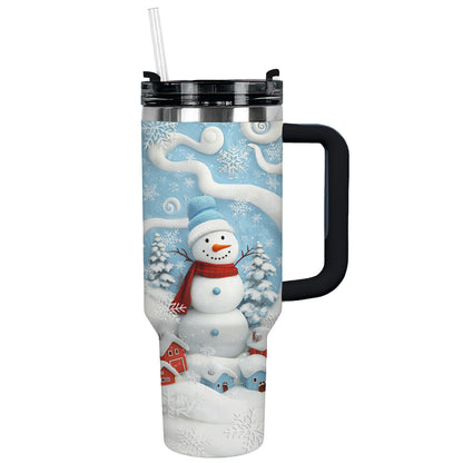 Shineful Tumbler Joyful Winter Snowman
