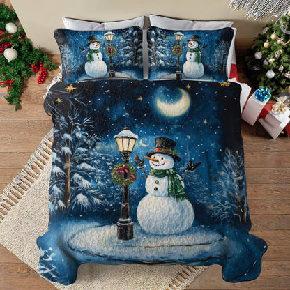 Shineful All Season Quilt 3-Piece Frosty Night
