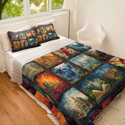 Shineful All Season Quilt 3-Piece Set Legend of Dragons