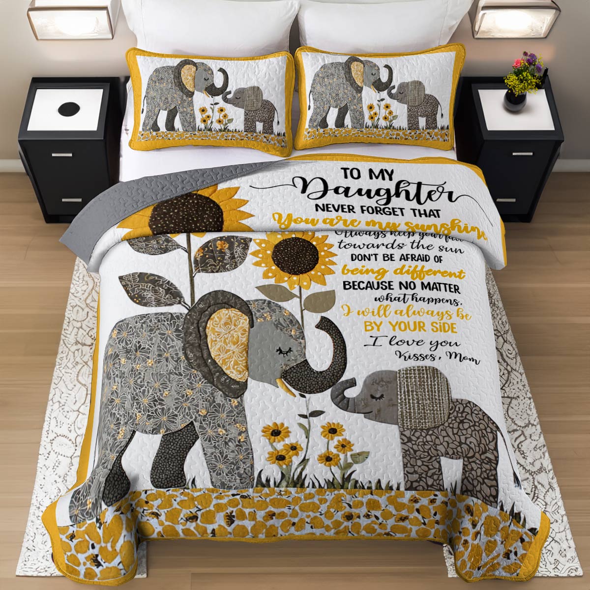 Shineful All Season Quilt 3-Piece Set Sunshine Daughter