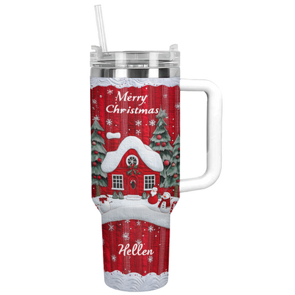 Shineful Tumbler Personalized Snowman Christmas