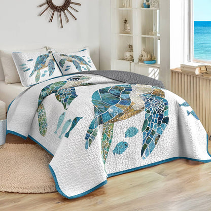 Shineful All Season Quilt 3-Piece Set - Underwater Bliss
