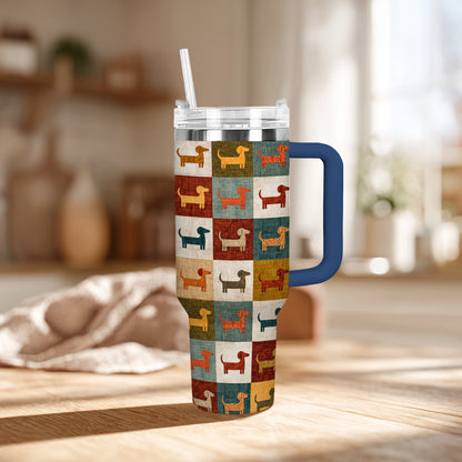 Shineful Tumbler Colorful Dachshund Patch