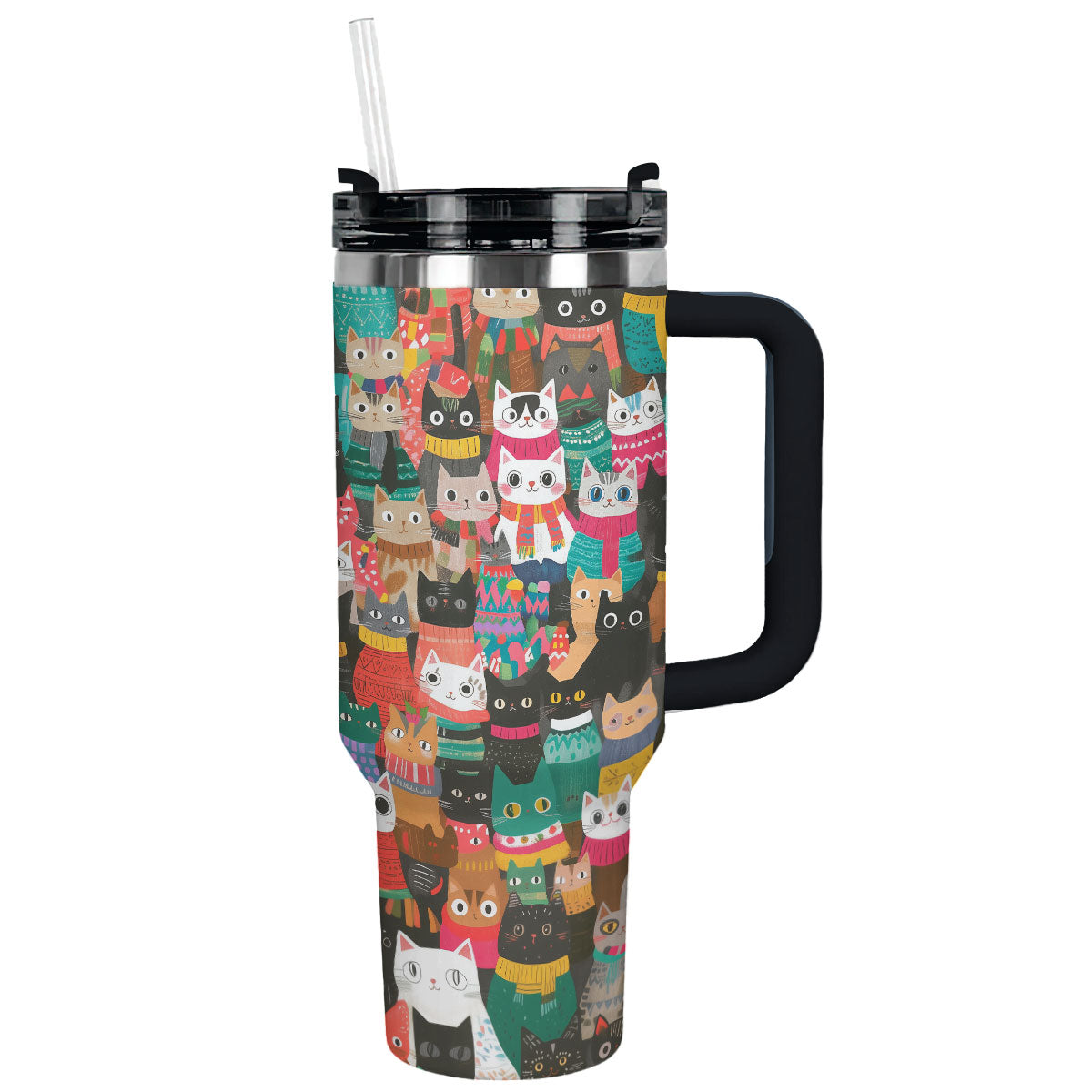 Shineful Tumbler Christmas Cozy Cats