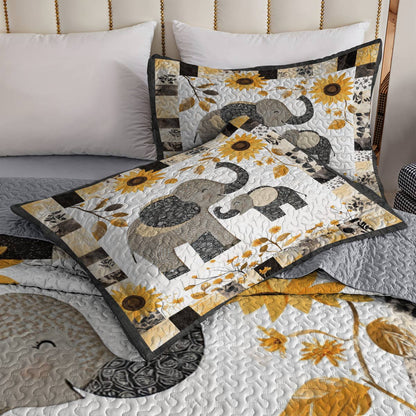 Shineful All Season Quilt 3-Piece Set Happy Mom