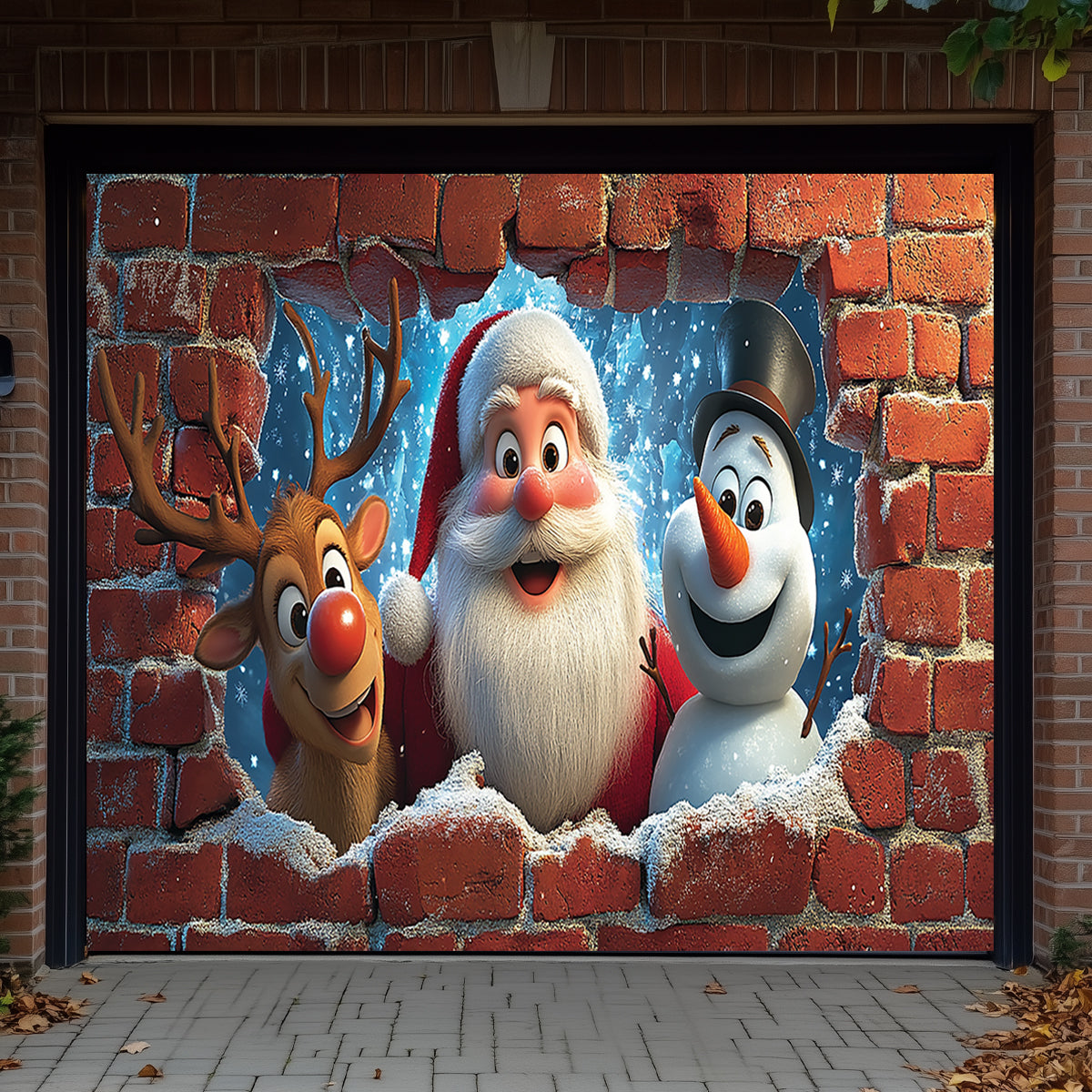 Shineful Garage Door Banner Decoration Christmas Fun