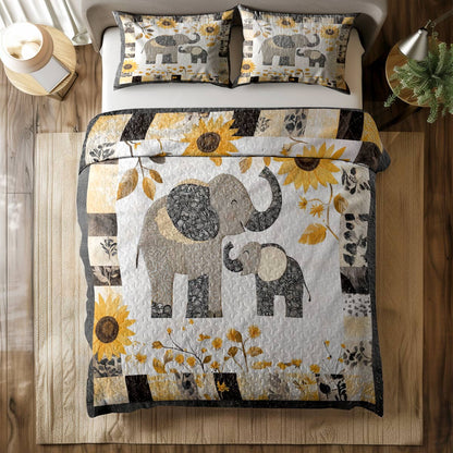 Shineful All Season Quilt 3-Piece Set Happy Mom