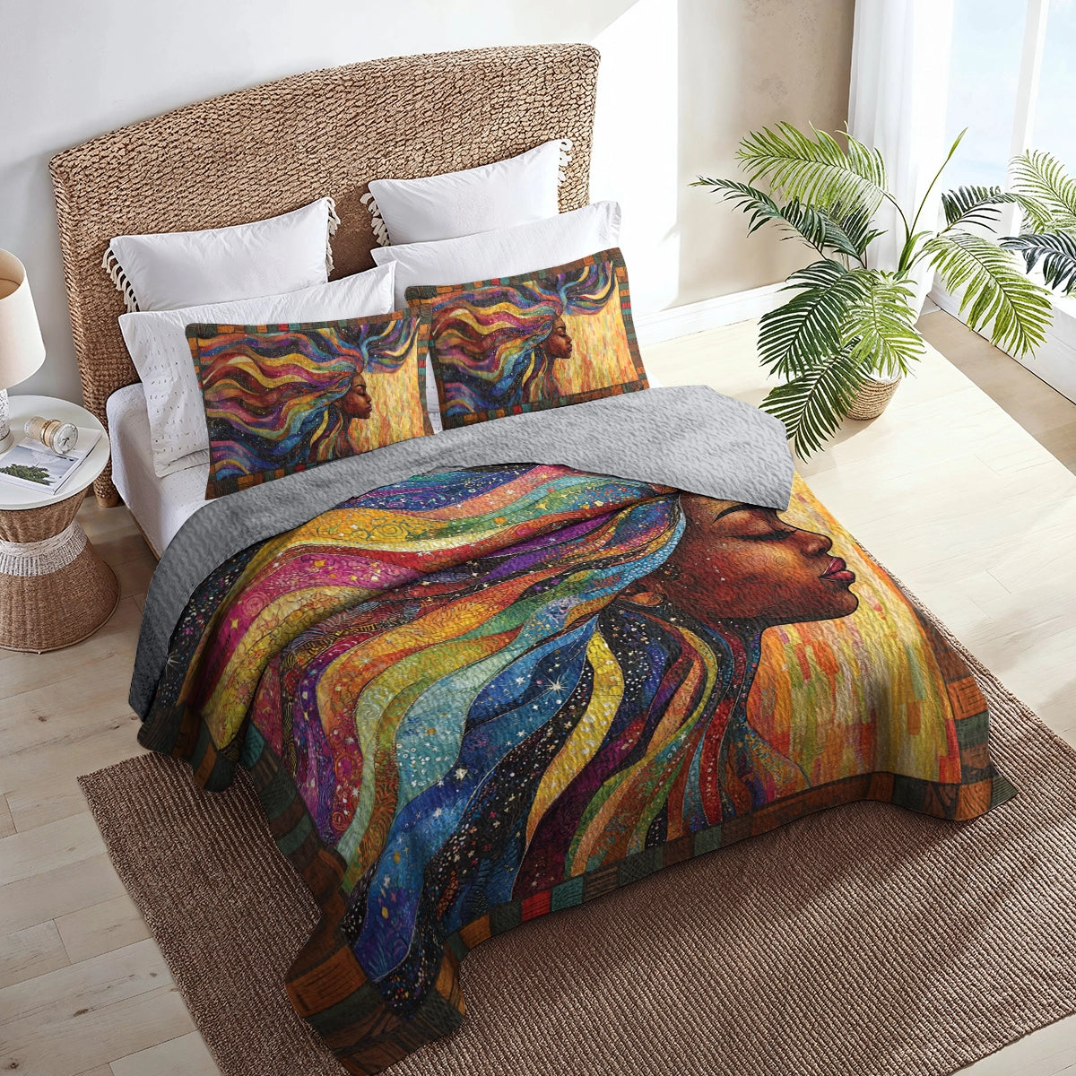 Shineful All Season Quilt 3-Piece Set - Afrocentric Dreams