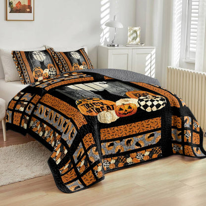Shineful All Season Quilt 3-Piece Set Spooky Night