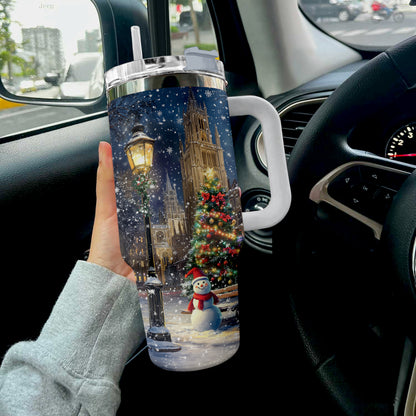 Shineful Tumbler Christmas Church Scene