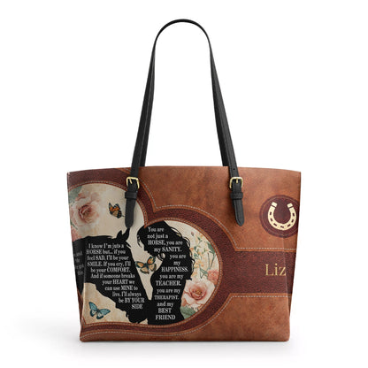 Shineful Leather Tote Bag - The Saddle Bond