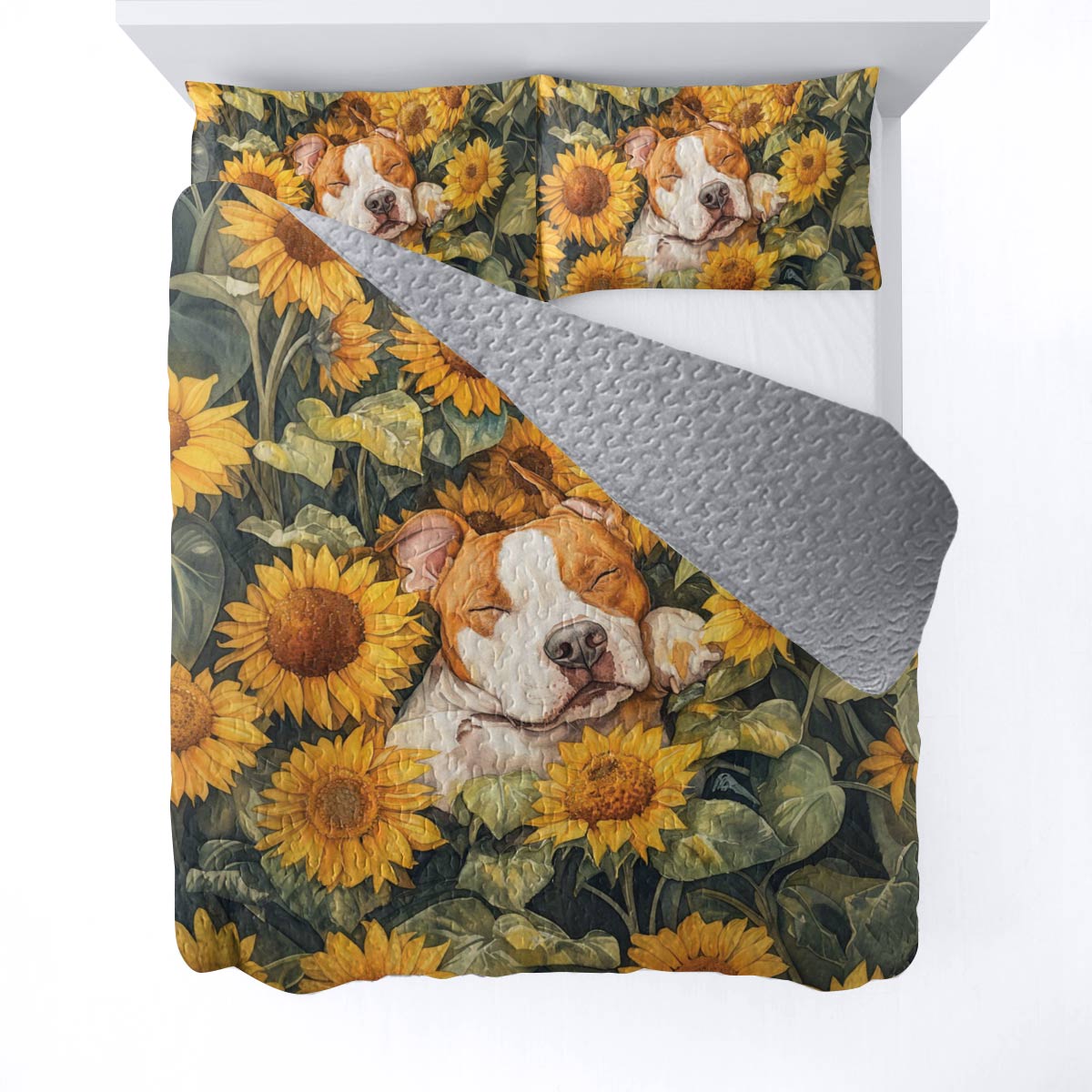 Shineful All Season Quilt 3-Piece Set Sleeping Bulldog
