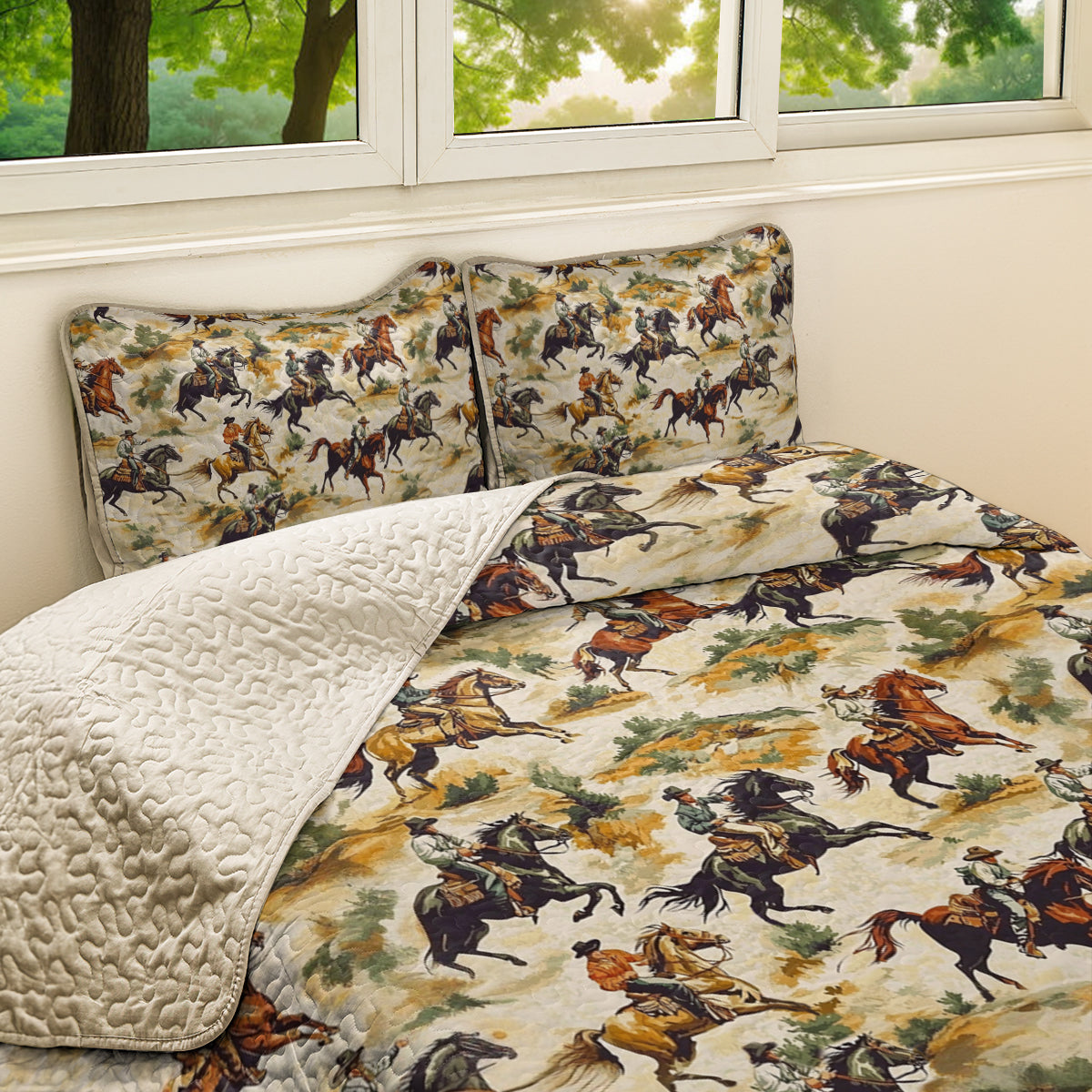 Shineful All Season Quilt 3-Piece Set Wild West Adventure