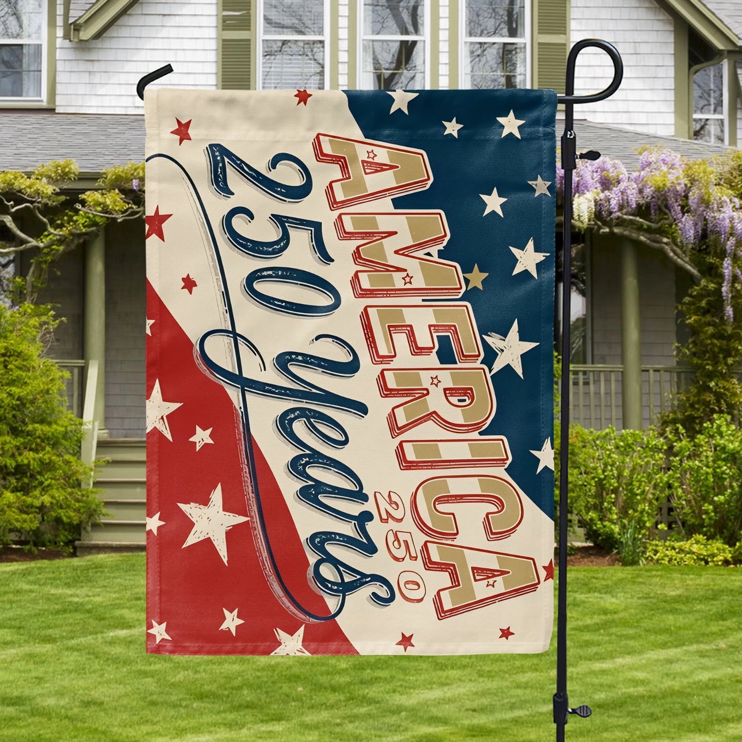Shineful Gargen Flag 12" x 18" - A Nation Built to Last