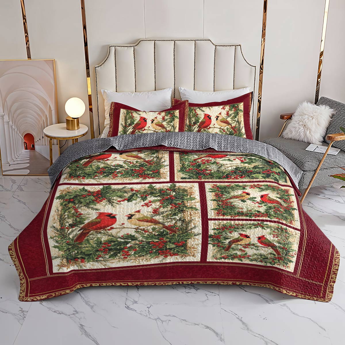 Shineful All Season Quilt 3-Piece Set Holiday Harmony