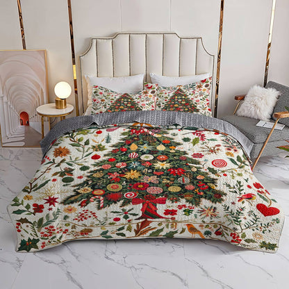 Shineful All Season Quilt 3-Piece Set Proliferate Tree