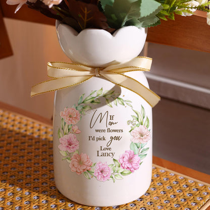 Shineful Flower Vase Personalized Tender Bloom