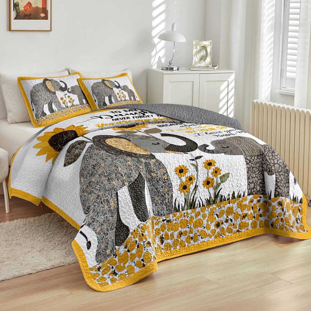 Shineful All Season Quilt 3-Piece Set Sunshine Daughter
