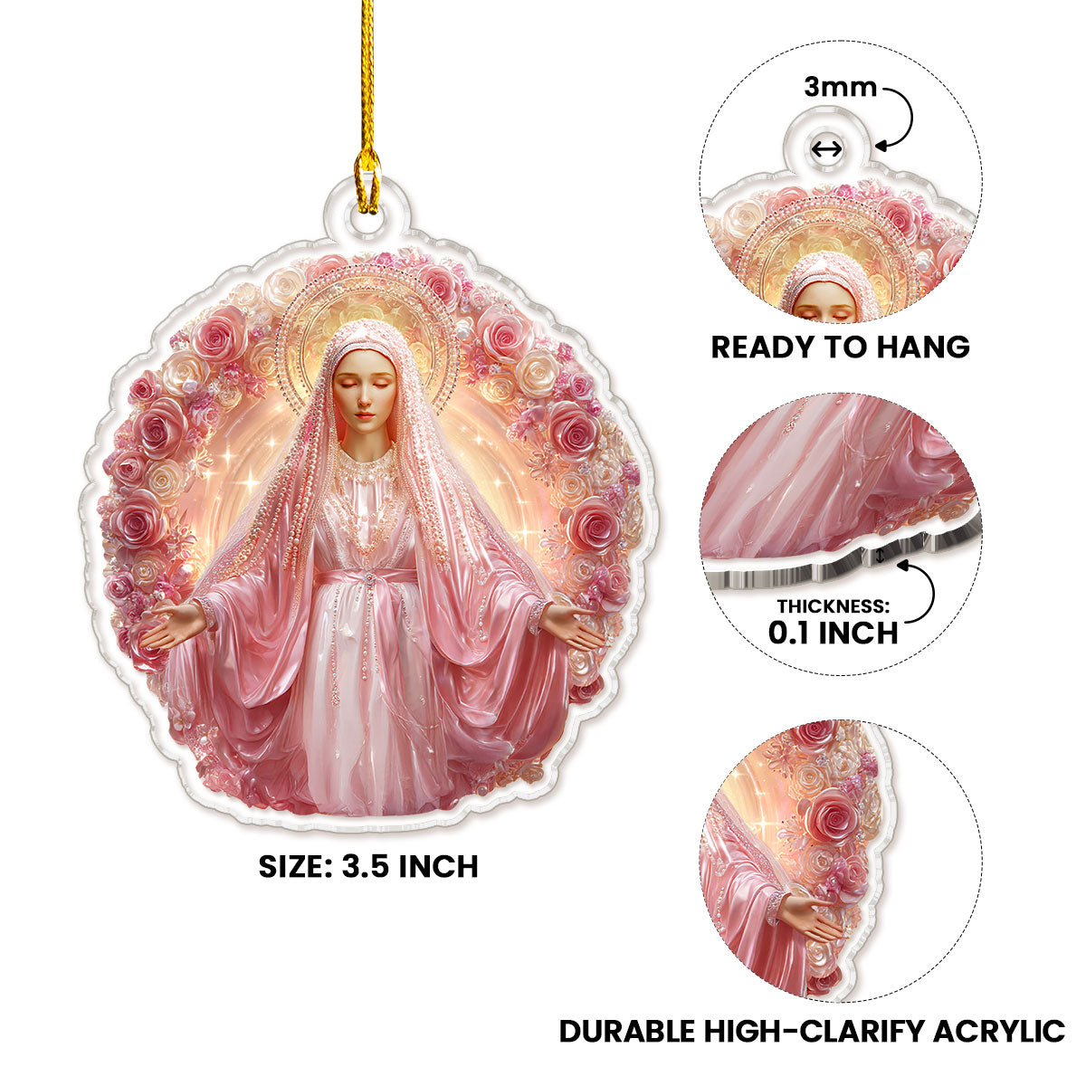 Shineful 2D Acrylic Ornament Radiance of Grace