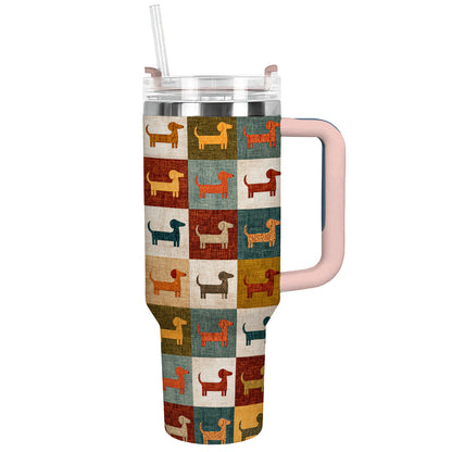 Shineful Tumbler Colorful Dachshund Patch