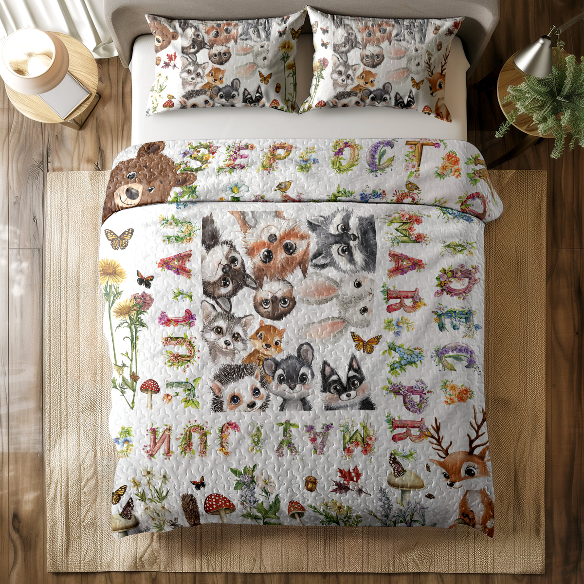 Shineful All Season Quilt 3-Piece Set 12 Months Of Woodland Magic