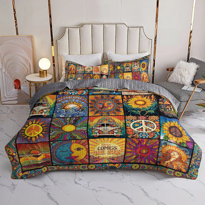 Shineful All Season Quilt 3-Piece Set - Sunshine Dream Hippie