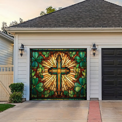 Shineful Garage Door Banner Decoration Celtic Cross Blessing