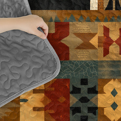 Shineful All Season Quilt 3-Piece Set Ancestral Steps